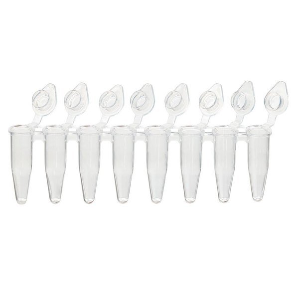 PCR 8-strip tubes, 0.2mL, PP, natural PK, Diamondlink, Mfr#: PCR-DL-02F